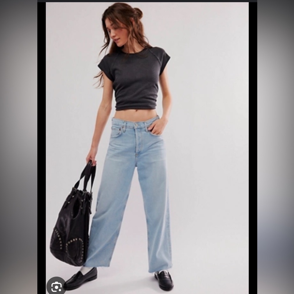 NWT Agolde Ren Wide Leg Jeans - Picture 1 of 5